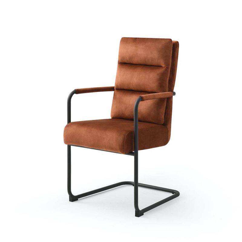 Spisestol velour m armlene - flere farger