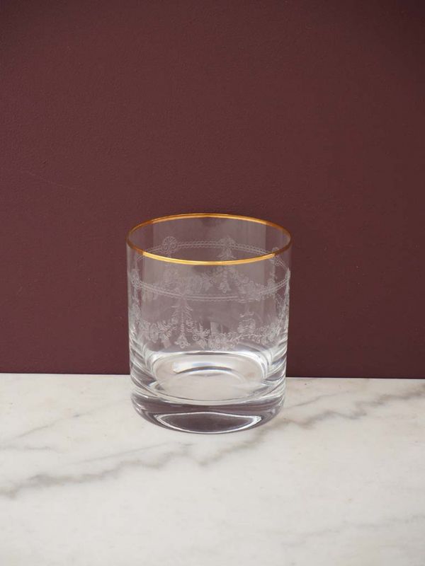 St. Jacques Whiskyglass med gullgant  