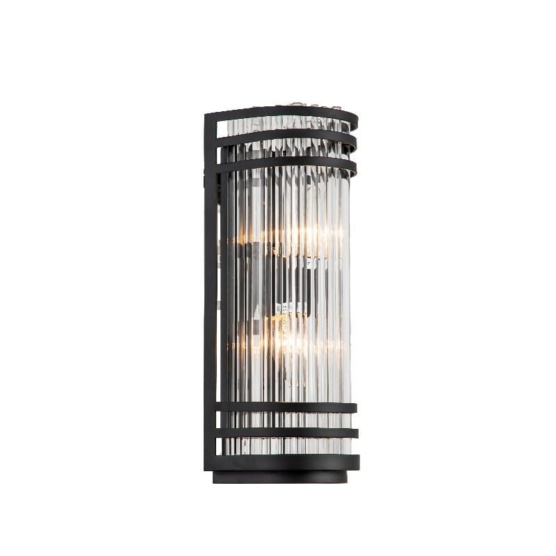 Krone vegglampe B12,5 D12 H38 sort