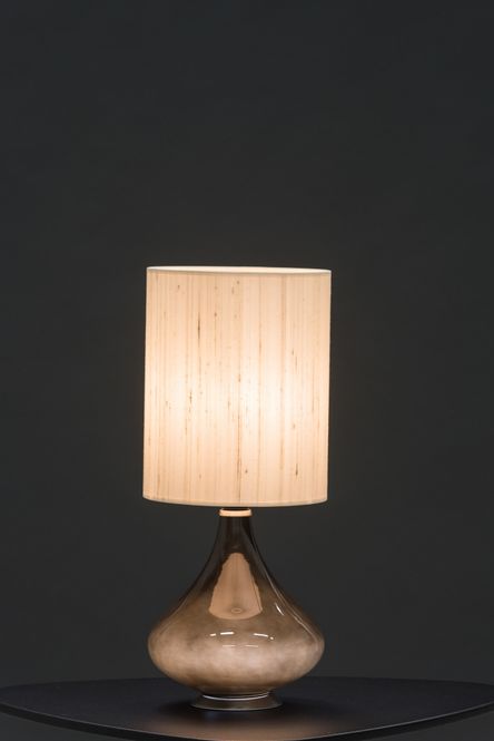 Hovedbilde Flavia lampe liten H48 cm beige silke