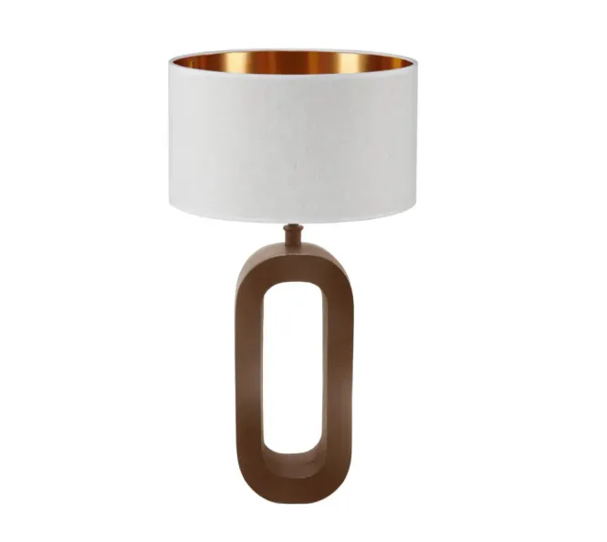 Hovedbilde Bordlampe Liberty bronze B18 D10 H60 m skjerm Ø35