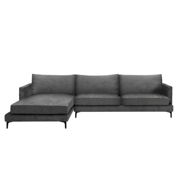 Sofa Montana Corner 294cmx102cmx78cm Velour LEFT