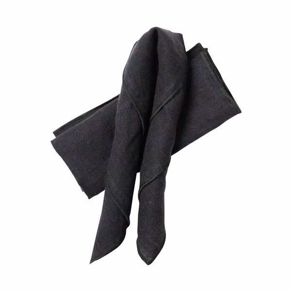Serviett sort lin
