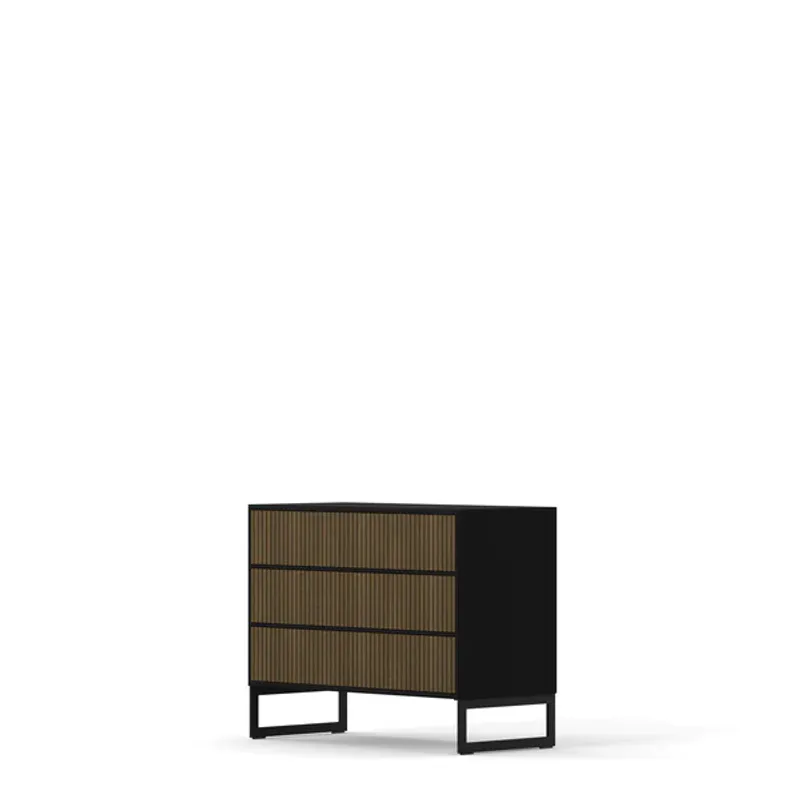 Kommode Walnut line 3 skuffer*