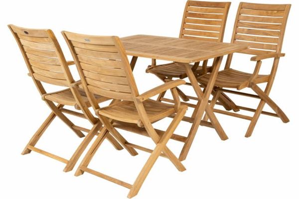 Teak sammenleggbart bord*